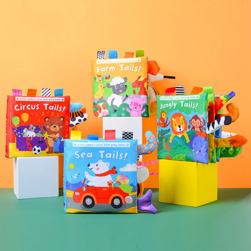 Cartoon Animal Tail Cloth Book Baby Enlightenment Early Education Echoes Paper Cloth Book Interactive Toy
Cartoon Animal Tail Cloth Book Baby Enlightenment Early Education Echoes Paper Cloth Book Interactive Toy