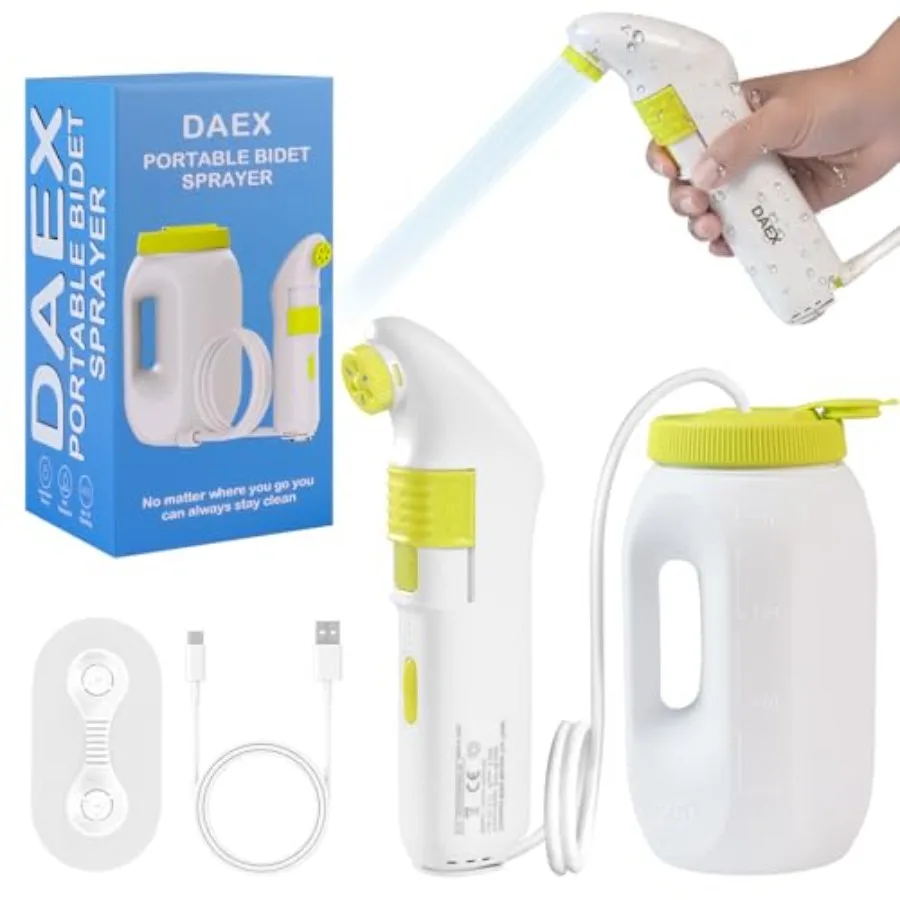 Portable Bidet for Travel Electric High Pressure Rechargeable Bidet for Women and Men 2.5L Bottle 1600mAh Battery 1300ML/min St
Portable Bidet for Travel Electric High Pressure Rechargeable Bidet for Women and Men 2.5L Bottle 1600mAh Battery 1300ML/min St