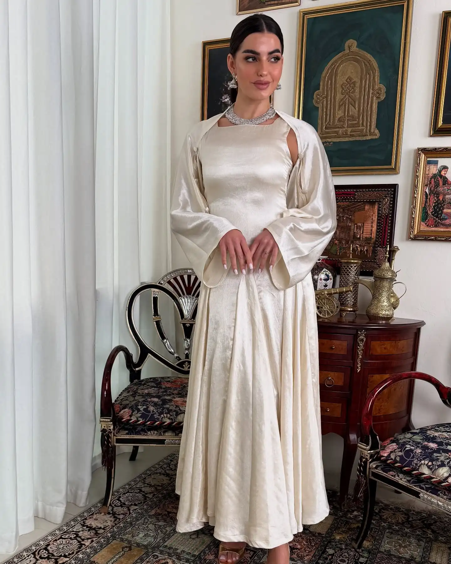 Customized Exquisite Satin Shawl Evening Dresses Delicate Sleeveless Square Neck Party Dress Custom Size Bespoke Occasion Gowns
Customized Exquisite Satin Shawl Evening Dresses Delicate Sleeveless Square Neck Party Dress Custom Size Bespoke Occasion Gowns