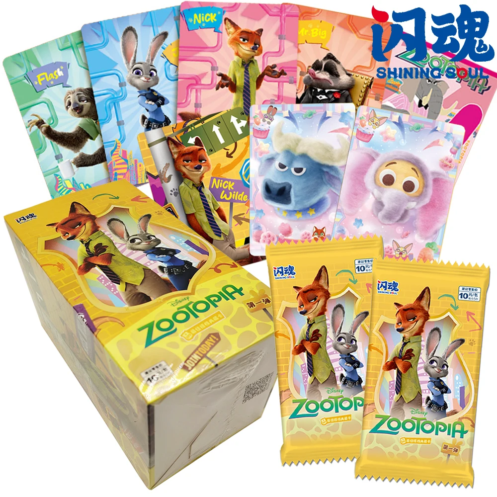 SHINING SOUL Genuine Zootopia Collection Card American Comedy Child's Animation Movie Star Judy Nick Limited Card Holiday Gift
SHINING SOUL Genuine Zootopia Collection Card American Comedy Child's Animation Movie Star Judy Nick Limited Card Holiday Gift