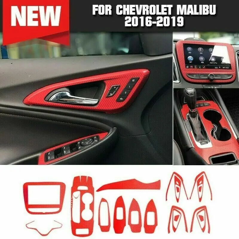 Red Carbon Fiber Car Interior Decor Trim Stickers For Chevrolet Malibu 2016-2019
Red Carbon Fiber Car Interior Decor Trim Stickers For Chevrolet Malibu 2016-2019