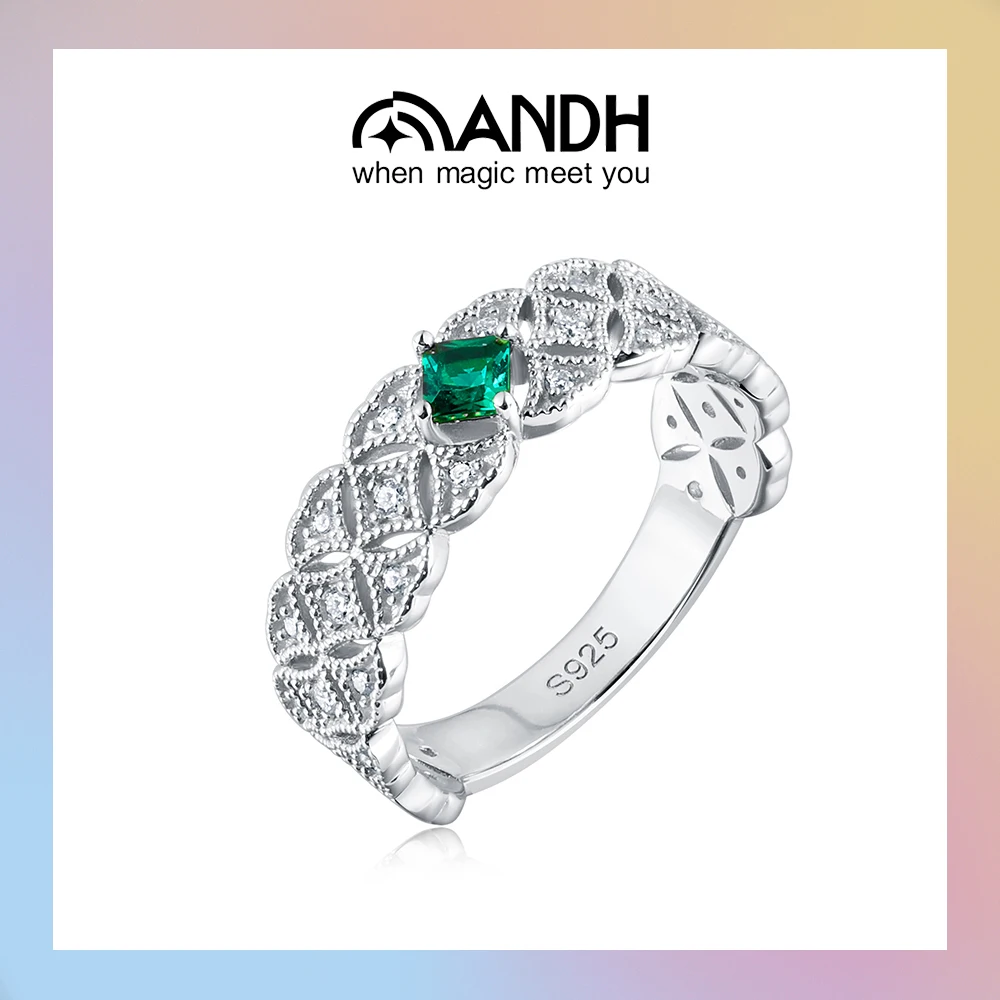 ANDH кольцо с муассанитом из лабораторных изумрудов в богемном стиле, винтажный филигранный дизайн, элегантные ювелирные изделия для женщин, серебро 925 пробы
ANDH кольцо с муассанитом из лабораторных изумрудов в богемном стиле, винтажный филигранный дизайн, элегантные ювелирные изделия для женщин, серебро 925 пробы