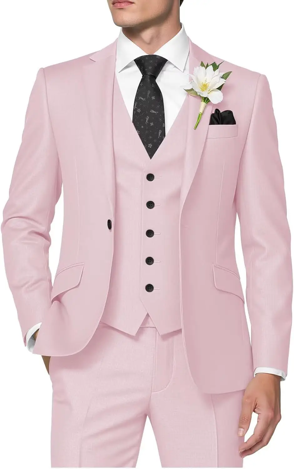 Men's 3 Piece Suits Slim Fit Prom Suits for Men Wedding Dress Suit Blazer Jacket Vest Pants Tuxedo Set
Men's 3 Piece Suits Slim Fit Prom Suits for Men Wedding Dress Suit Blazer Jacket Vest Pants Tuxedo Set