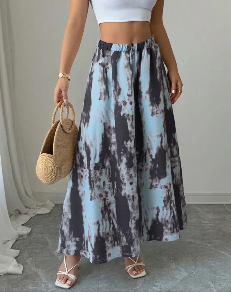 New fashion for spring, summer, and autumn, slim fit, tall and thin, elegant and versatile women's clothing, printed long skirt
New fashion for spring, summer, and autumn, slim fit, tall and thin, elegant and versatile women's clothing, printed long skirt