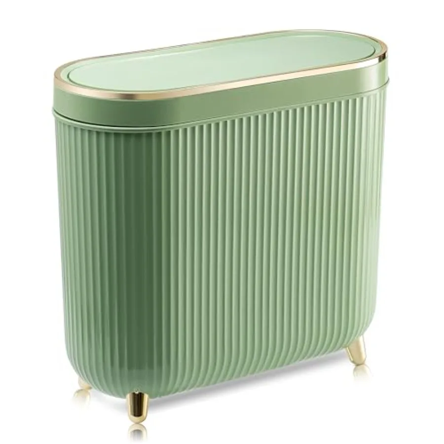Bathroom Trash Can with Lid 3.2 Gallon Narrow Trash Can Small Plastic Trash Bin 12 L with Press Type Lid for Bedroom Bathroom
Bathroom Trash Can with Lid 3.2 Gallon Narrow Trash Can Small Plastic Trash Bin 12 L with Press Type Lid for Bedroom Bathroom