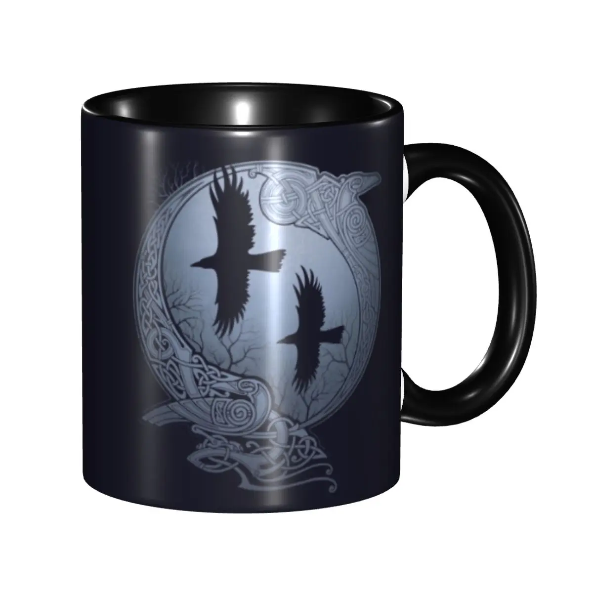 Custom Odin Ravens Coffee Mugs DIY Viking Norse Huginn and Muninn Ceramic Milk Tea Cup
Custom Odin Ravens Coffee Mugs DIY Viking Norse Huginn and Muninn Ceramic Milk Tea Cup