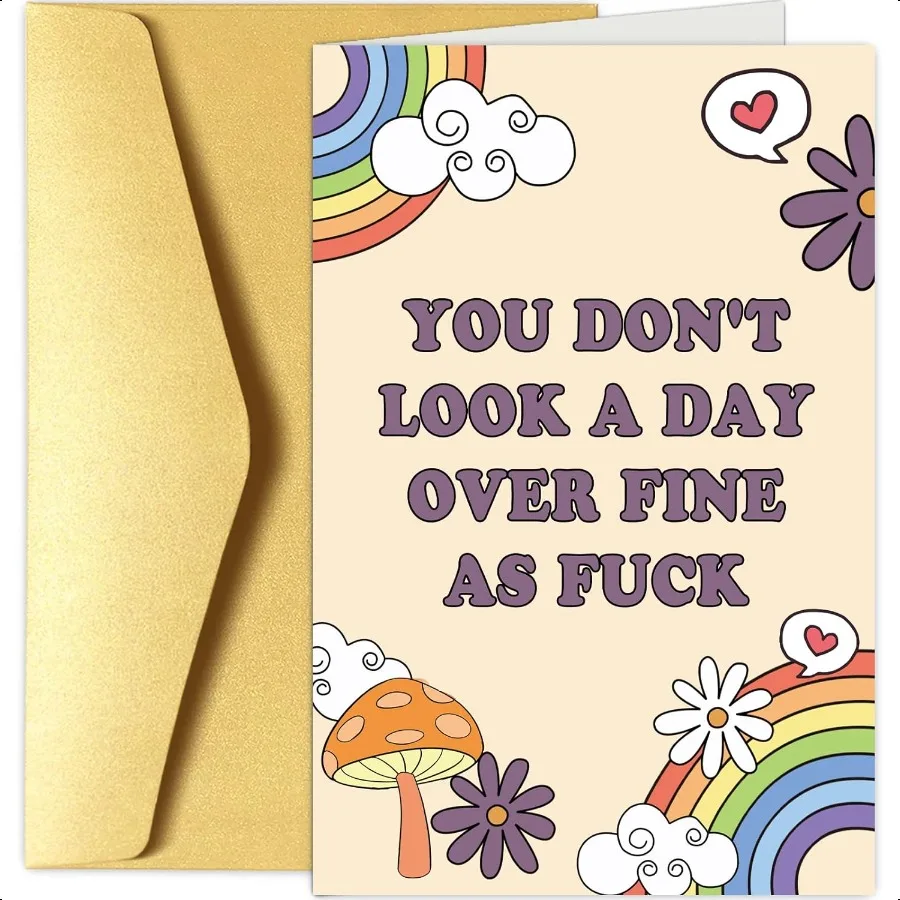 Funny Birthday Card for Her Happy Birthday Card for Wife Girlfriend Rainbows Bday Greeting Card for Friend Bestie You Don't Loo
Funny Birthday Card for Her Happy Birthday Card for Wife Girlfriend Rainbows Bday Greeting Card for Friend Bestie You Don't Loo