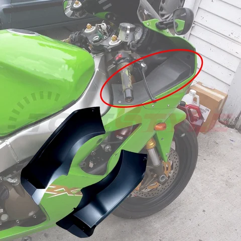 Fit For Kawasaki Ninja636 ZX6R ZX-6R 2003 2004 Air Tube Ram Upper Dash Panel Front Fairing Handle Side Cover Cowl Plastic