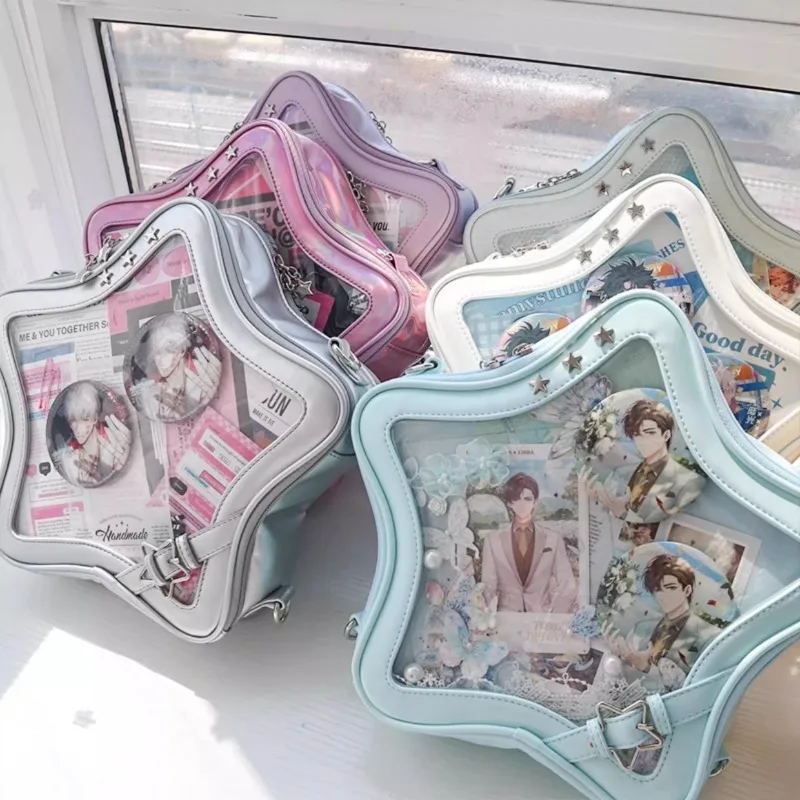 Многоцветная прозрачная школьная сумка Star Ita Mochila Mochilas Mujer Kawaii, рюкзак для девочек-подростков, новые популярные рюкзаки
Многоцветная прозрачная школьная сумка Star Ita Mochila Mochilas Mujer Kawaii, рюкзак для девочек-подростков, новые популярные рюкзаки
