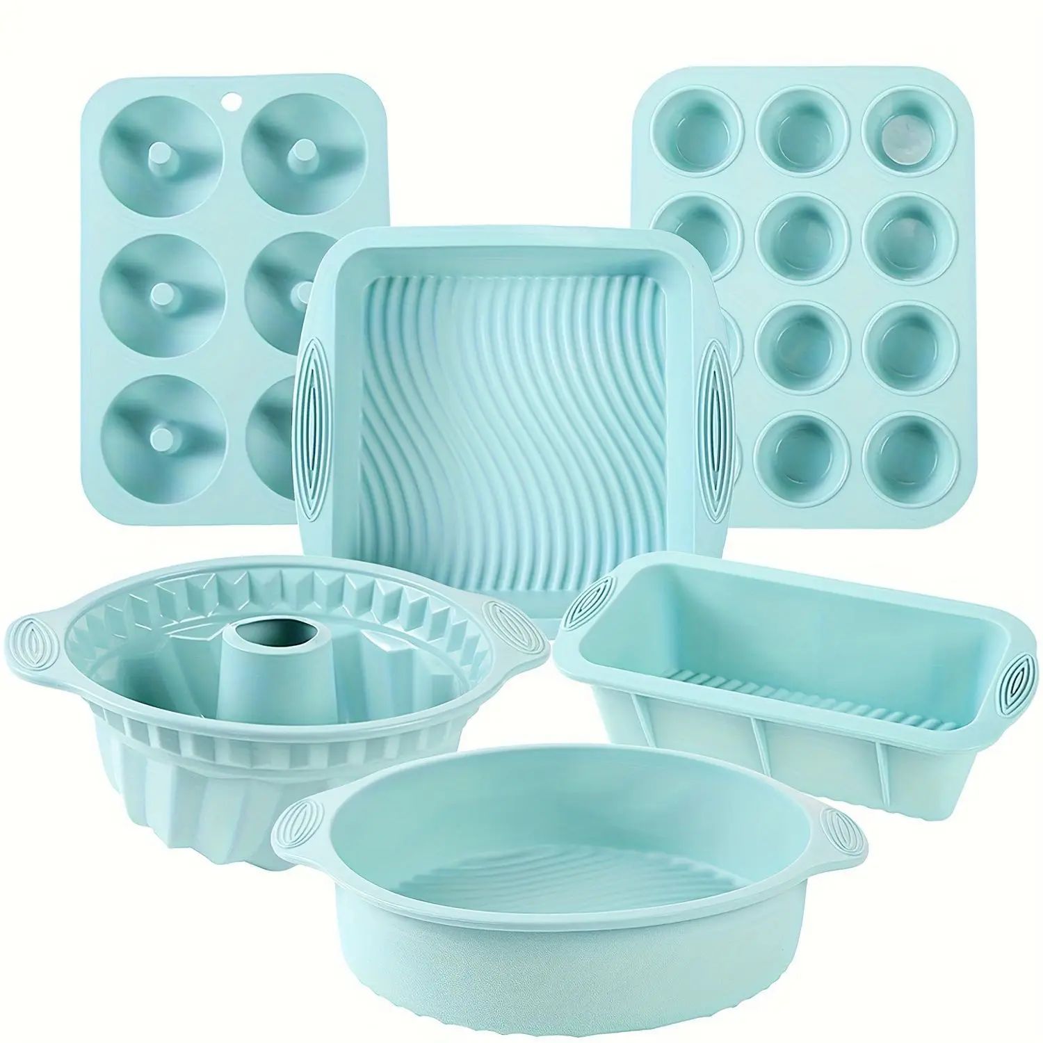 2026 Baking wholesale 6-piece silicone cake mold cake baking tray baking utensil set dessert shaping set
2026 Baking wholesale 6-piece silicone cake mold cake baking tray baking utensil set dessert shaping set