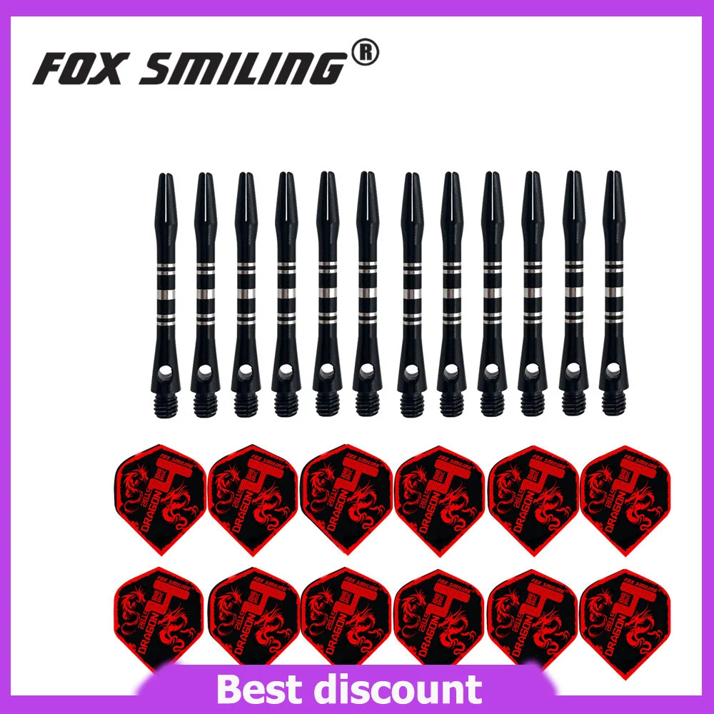 Fox Smiling 12pcs 41mm Aluminum Dart Shafts With 12pcs Darts Flights Dart Accessories
Fox Smiling 12pcs 41mm Aluminum Dart Shafts With 12pcs Darts Flights Dart Accessories