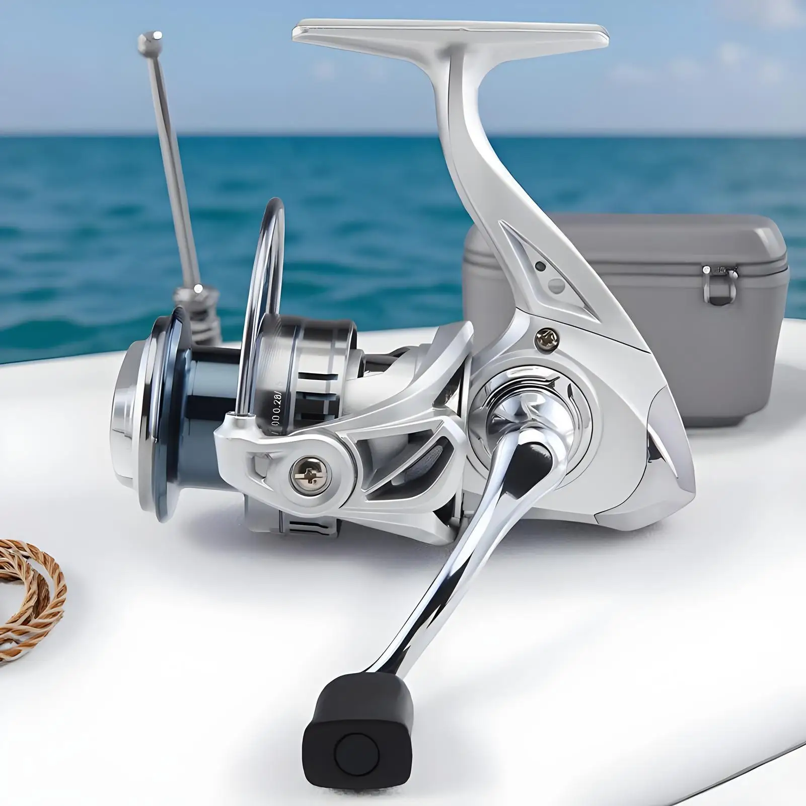 Спиннерная катушка для морской воды, ультра гладкая металлическая пресноводная спиннерная катушка для окуня, форели, сома, морской пресноводный пирс на берегу, реки
Спиннерная катушка для морской воды, ультра гладкая металлическая пресноводная спиннерная катушка для окуня, форели, сома, морской пресноводный пирс на берегу, реки