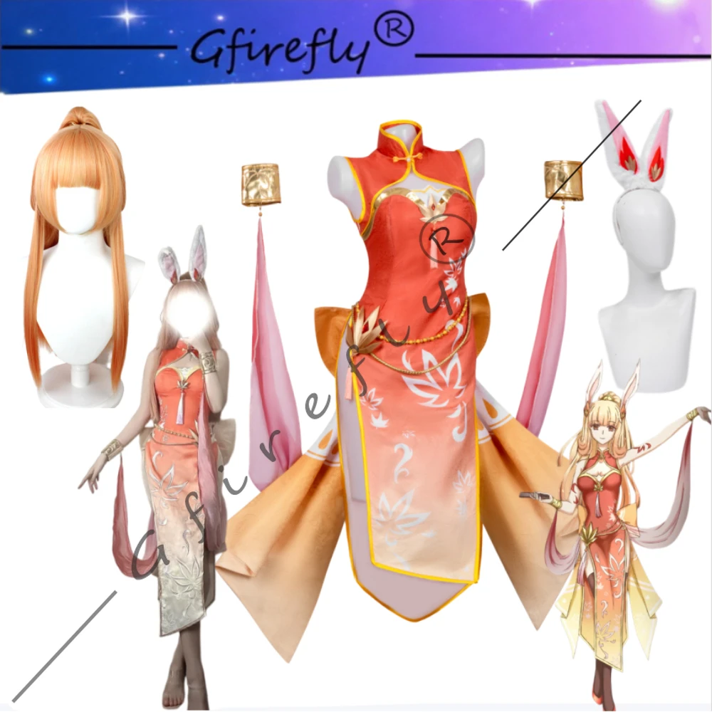 Honor of Kings Gongsun Li Same Style Cosplay Costume Chinese Style Qipao Bow Wig Halloween Carnival Party Comic Con Stage Wear
Honor of Kings Gongsun Li Same Style Cosplay Costume Chinese Style Qipao Bow Wig Halloween Carnival Party Comic Con Stage Wear