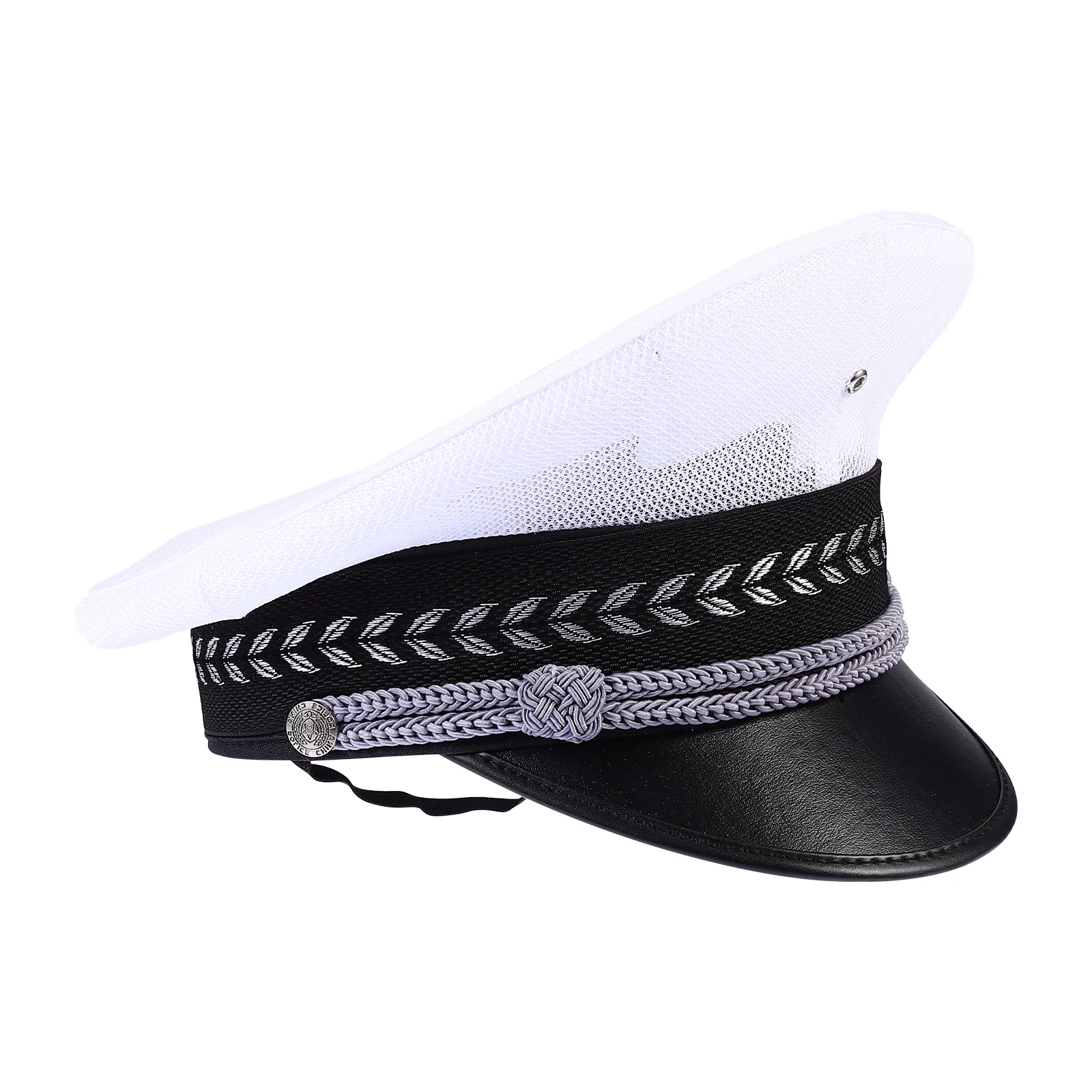 Trucker Big Brim Hat Hats Guard Captain Breathable White Cotton Polyester Officer
Trucker Big Brim Hat Hats Guard Captain Breathable White Cotton Polyester Officer