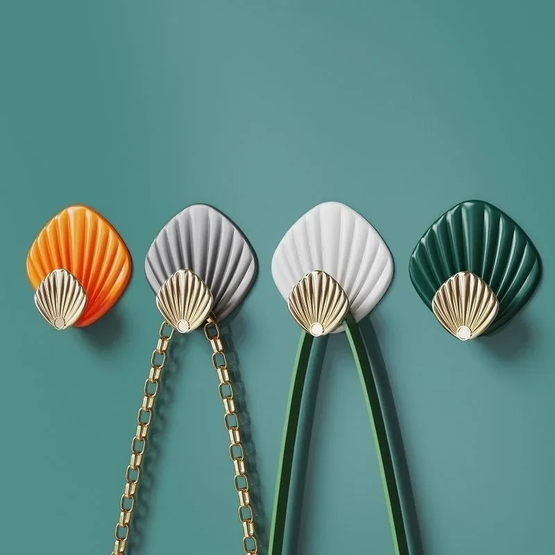4pcs Creative Shell Shape Wall Hanging Hook Punch-free Strong Adhesive Hook Bathroom Kitchen Wall-mounted Seamless Sticky Hook
4pcs Creative Shell Shape Wall Hanging Hook Punch-free Strong Adhesive Hook Bathroom Kitchen Wall-mounted Seamless Sticky Hook