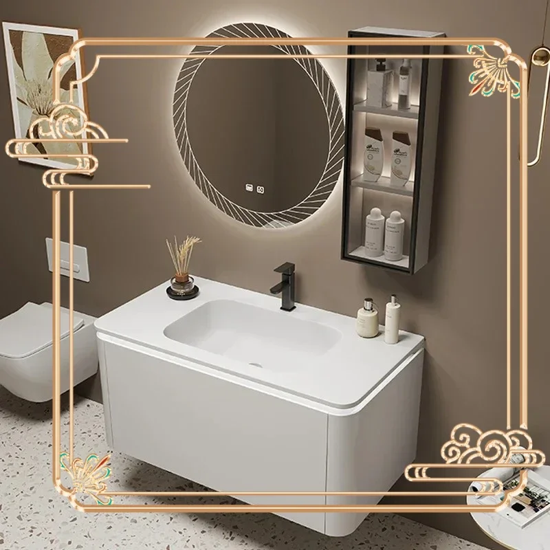 TAO Smooth Silky Stone Integrated Basin Vanity Smart Round Creamy Style Washroom Sink Cabinet Combo For Bathroom Home Furniture
TAO Smooth Silky Stone Integrated Basin Vanity Smart Round Creamy Style Washroom Sink Cabinet Combo For Bathroom Home Furniture