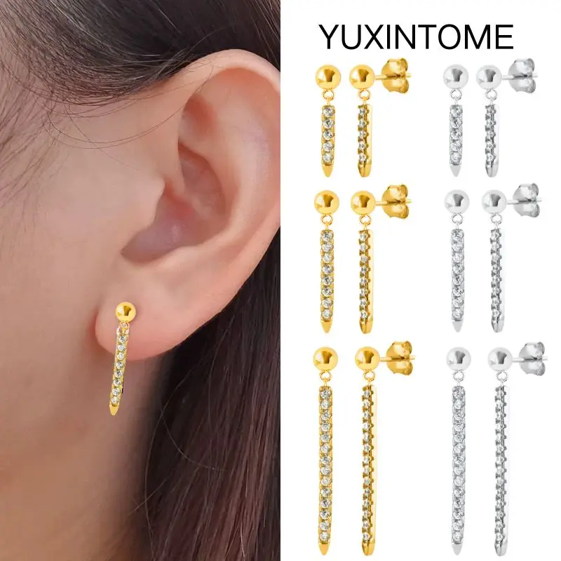 925 Sterling Silver Ear Needle Fashion 13mm/18mm/29mm Pendant Stud Earrings Exquisite Crystal Piercing Earrings Luxury Jewelry
925 Sterling Silver Ear Needle Fashion 13mm/18mm/29mm Pendant Stud Earrings Exquisite Crystal Piercing Earrings Luxury Jewelry