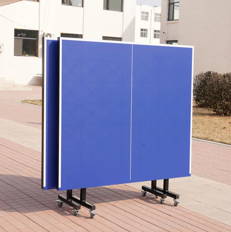 Table Tennis Table Set 50mm SMC Top Metal Frame with Wheel Eco-Friendly Durable and Foldable Pingpang Table
Table Tennis Table Set 50mm SMC Top Metal Frame with Wheel Eco-Friendly Durable and Foldable Pingpang Table
