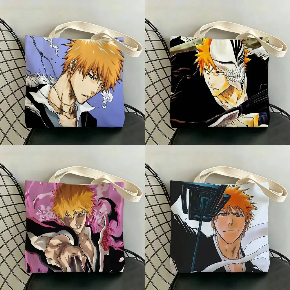 I-Ichigo Anime K-Kurosaki Storage Bags Double-Sided Print Large Tote Bag Durable Beach Picnic Foldable Gift Eco
I-Ichigo Anime K-Kurosaki Storage Bags Double-Sided Print Large Tote Bag Durable Beach Picnic Foldable Gift Eco