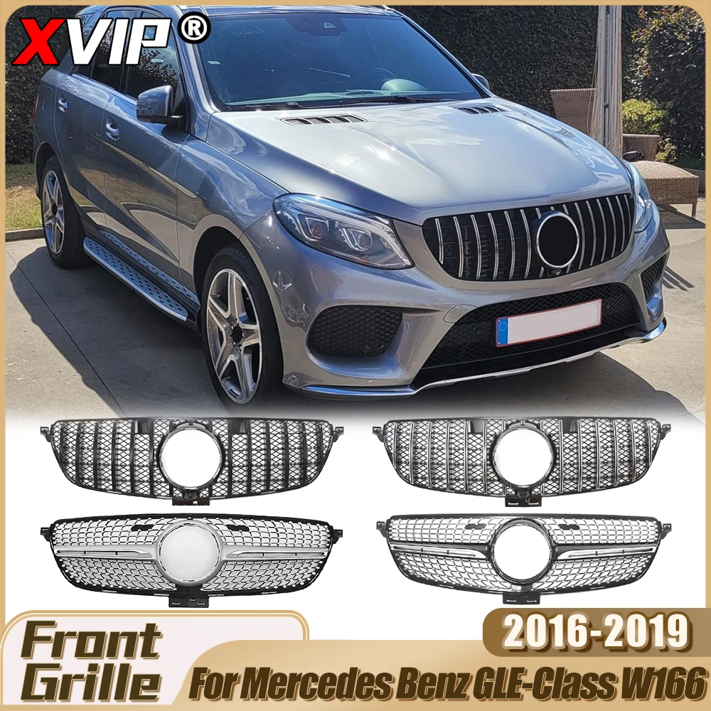 XVIP Chrome Silver Diamonds Style Racing Grilles For Mercedes Benz GLE-Class W166 GLE400 GLE43 AMG 16-19 GTR Style Grill Tuning
XVIP Chrome Silver Diamonds Style Racing Grilles For Mercedes Benz GLE-Class W166 GLE400 GLE43 AMG 16-19 GTR Style Grill Tuning
