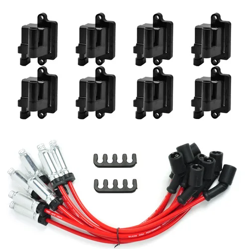 8 Pack Square Ignition Coil w/ Spark Plug Wire For Chevy GMC 5.3L 6.0L 8.1L 4.8L
8 Pack Square Ignition Coil w/ Spark Plug Wire For Chevy GMC 5.3L 6.0L 8.1L 4.8L