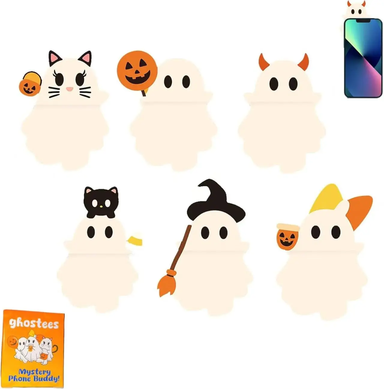 Маленькие фигурки для телефона, фигурка для смартфона с призраком на Хэллоуин, мини-модель куклы на Хэллоуин, украшение, подарок
Маленькие фигурки для телефона, фигурка для смартфона с призраком на Хэллоуин, мини-модель куклы на Хэллоуин, украшение, подарок