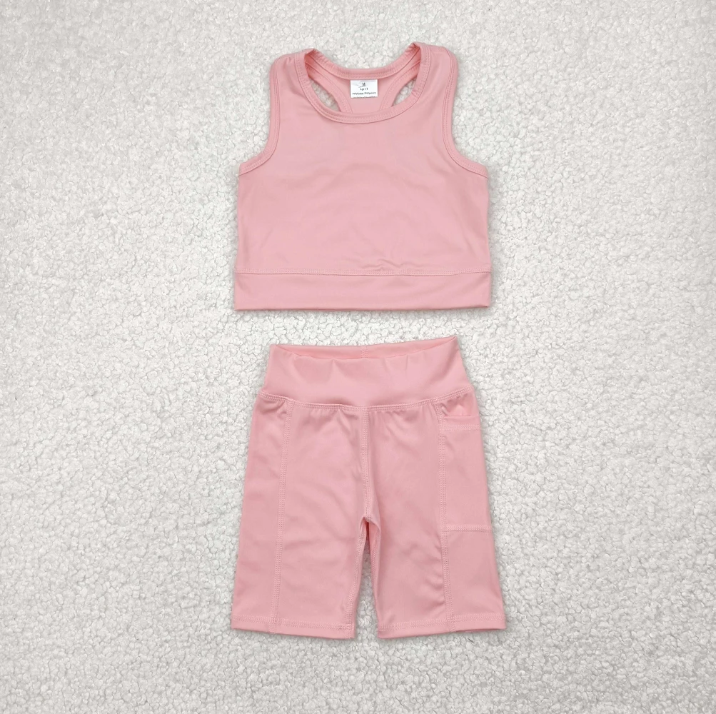 Baby Girls Pink Sports Clothes Set with Vest Top And Shorts Light Pink Straps Summer Yoga Outfit for Kids
Baby Girls Pink Sports Clothes Set with Vest Top And Shorts Light Pink Straps Summer Yoga Outfit for Kids