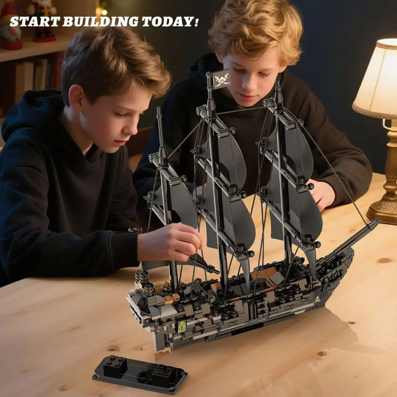 MOC Black Pearl Pirate Ship Building Blocks Set - Assembling Boat Bricks Model Toy for Boys Perfect Christmas Gift 66048-66049
MOC Black Pearl Pirate Ship Building Blocks Set - Assembling Boat Bricks Model Toy for Boys Perfect Christmas Gift 66048-66049