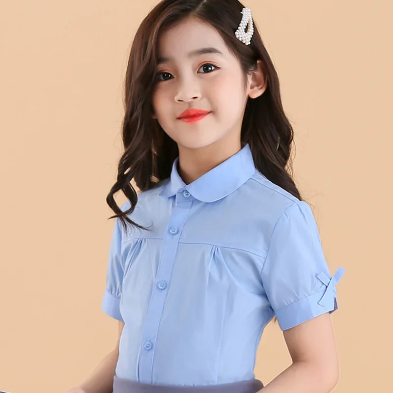 Модная школьная форма для подростков, белая блузка для девочек, хлопковые летние рубашки с короткими рукавами, детская одежда с отложным воротником для девочек 4, 8, 16 лет
Модная школьная форма для подростков, белая блузка для девочек, хлопковые летние рубашки с короткими рукавами, детская одежда с отложным воротником для девочек 4, 8, 16 лет