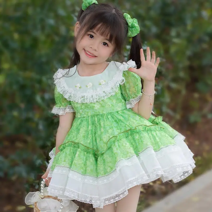 2023 Summer New Children's Spanish Lolita Princess Ball Gown Lace Print Design Birthday Party Easter Eid Girls Dress A2582
2023 Summer New Children's Spanish Lolita Princess Ball Gown Lace Print Design Birthday Party Easter Eid Girls Dress A2582