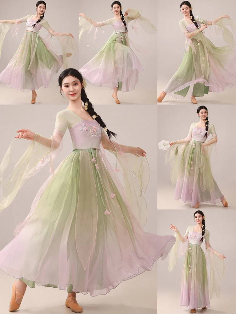New Classic Dance Costume Performance Gown Practice Suit Fairy Tale Green Dancewear Summer Elegant Ethereal Fairy Air
New Classic Dance Costume Performance Gown Practice Suit Fairy Tale Green Dancewear Summer Elegant Ethereal Fairy Air