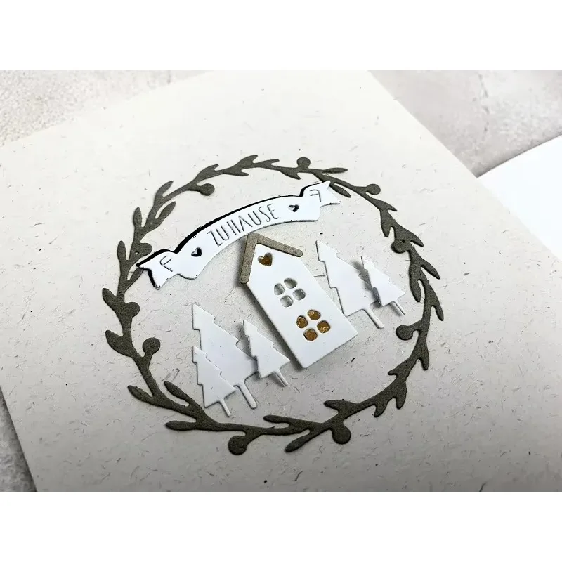 Piggy Craft metal cutting dies cut die mold Christmas house deer sleigh Scrapbook paper craft knife mould blade punch stencils
Piggy Craft metal cutting dies cut die mold Christmas house deer sleigh Scrapbook paper craft knife mould blade punch stencils