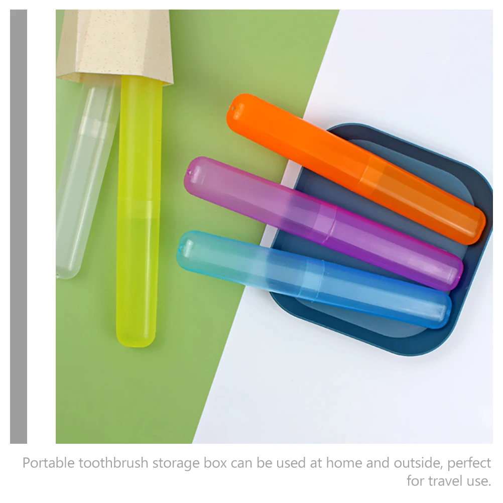 7 Pcs Toothbrush Case Holders Toothpaste Travel Container Portable Plastic for Traveling
7 Pcs Toothbrush Case Holders Toothpaste Travel Container Portable Plastic for Traveling