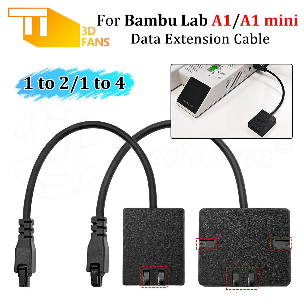 Upgraded 4Pin 4-to-1 AMS Expansion Port Adapter Multi Channel Filament Splitter Fitting For Bambu Lab A1 A1mini 3D Printer Parts
Upgraded 4Pin 4-to-1 AMS Expansion Port Adapter Multi Channel Filament Splitter Fitting For Bambu Lab A1 A1mini 3D Printer Parts