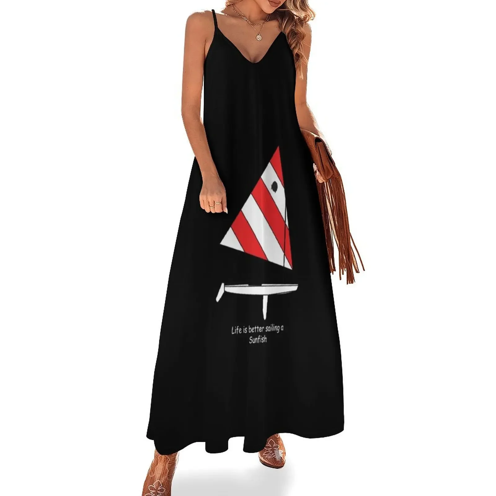 Sunfish Sailboat T-ShirtSunfish Sailboat - Life is better sailing a Sunfish T-Shirt_by CHBB_ Sleeveless Dress
Sunfish Sailboat T-ShirtSunfish Sailboat - Life is better sailing a Sunfish T-Shirt_by CHBB_ Sleeveless Dress