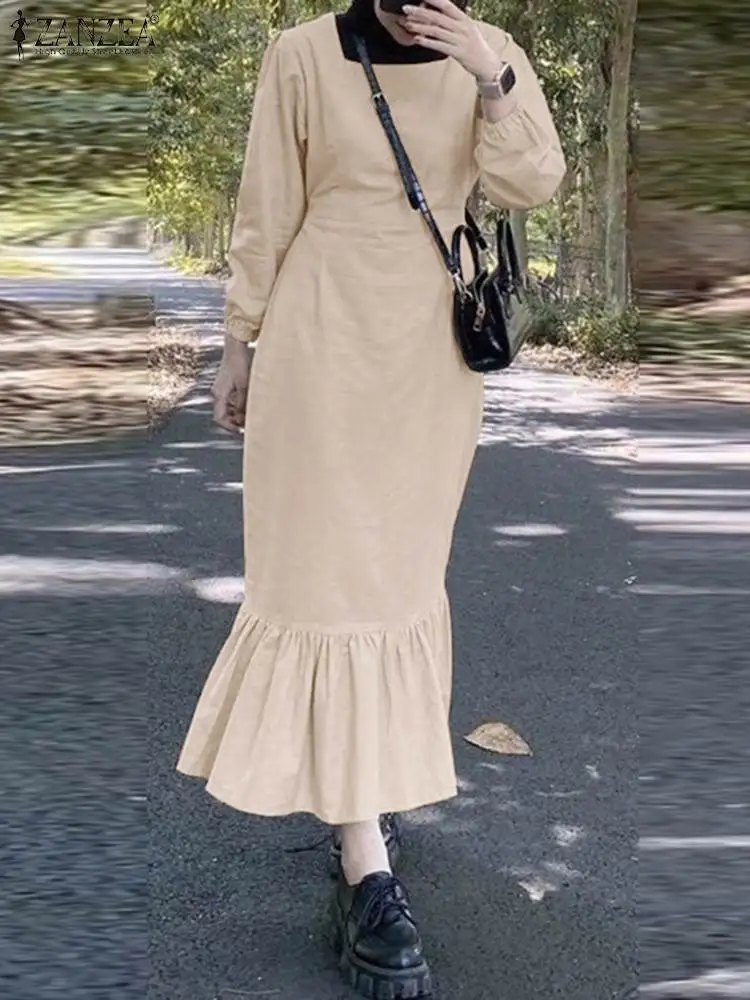 ZANZEA Fashion Autumn Maxi Dress Women Long Sleeve Party Sundress Muslim Abaya Elegant Square Neck Fishtail Vestidos Robe Femme
ZANZEA Fashion Autumn Maxi Dress Women Long Sleeve Party Sundress Muslim Abaya Elegant Square Neck Fishtail Vestidos Robe Femme