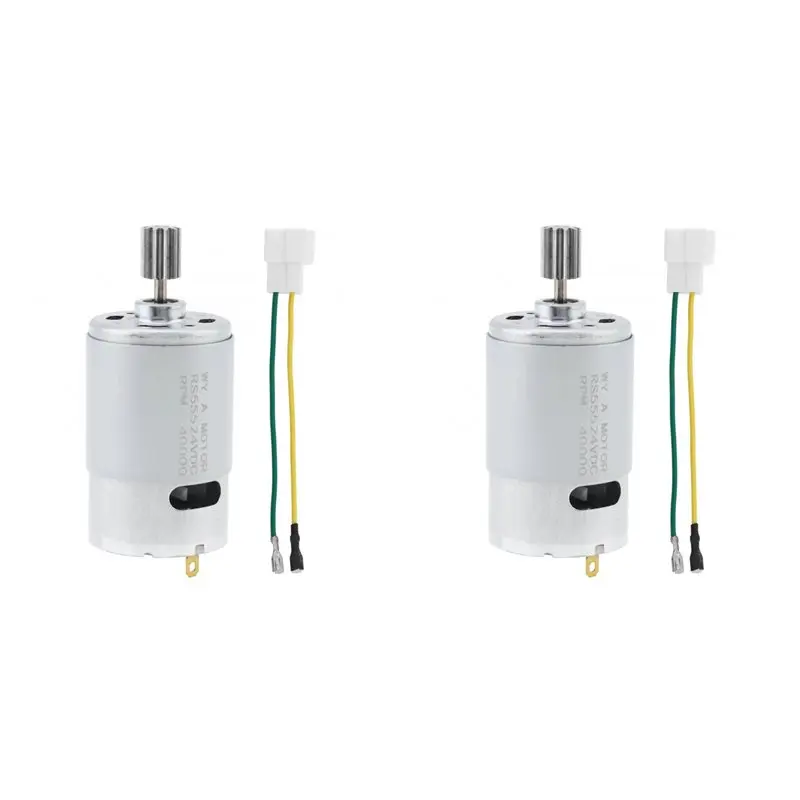 L68A 2X 10 Teeth RS550 DC Motor 24V 40000Rpm High Speed Electric Motor Kids Ride On Car SUV Parts For Remote Control Car
L68A 2X 10 Teeth RS550 DC Motor 24V 40000Rpm High Speed Electric Motor Kids Ride On Car SUV Parts For Remote Control Car