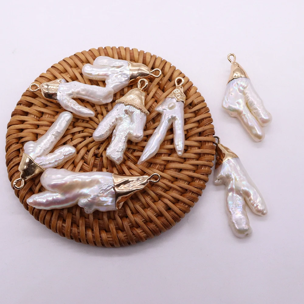 White Natural Freshwater Pearl Pendants Irregular Shape DIY Pearls Charms for Jewelry Making Handmade Necklace Accessories Gifts
White Natural Freshwater Pearl Pendants Irregular Shape DIY Pearls Charms for Jewelry Making Handmade Necklace Accessories Gifts