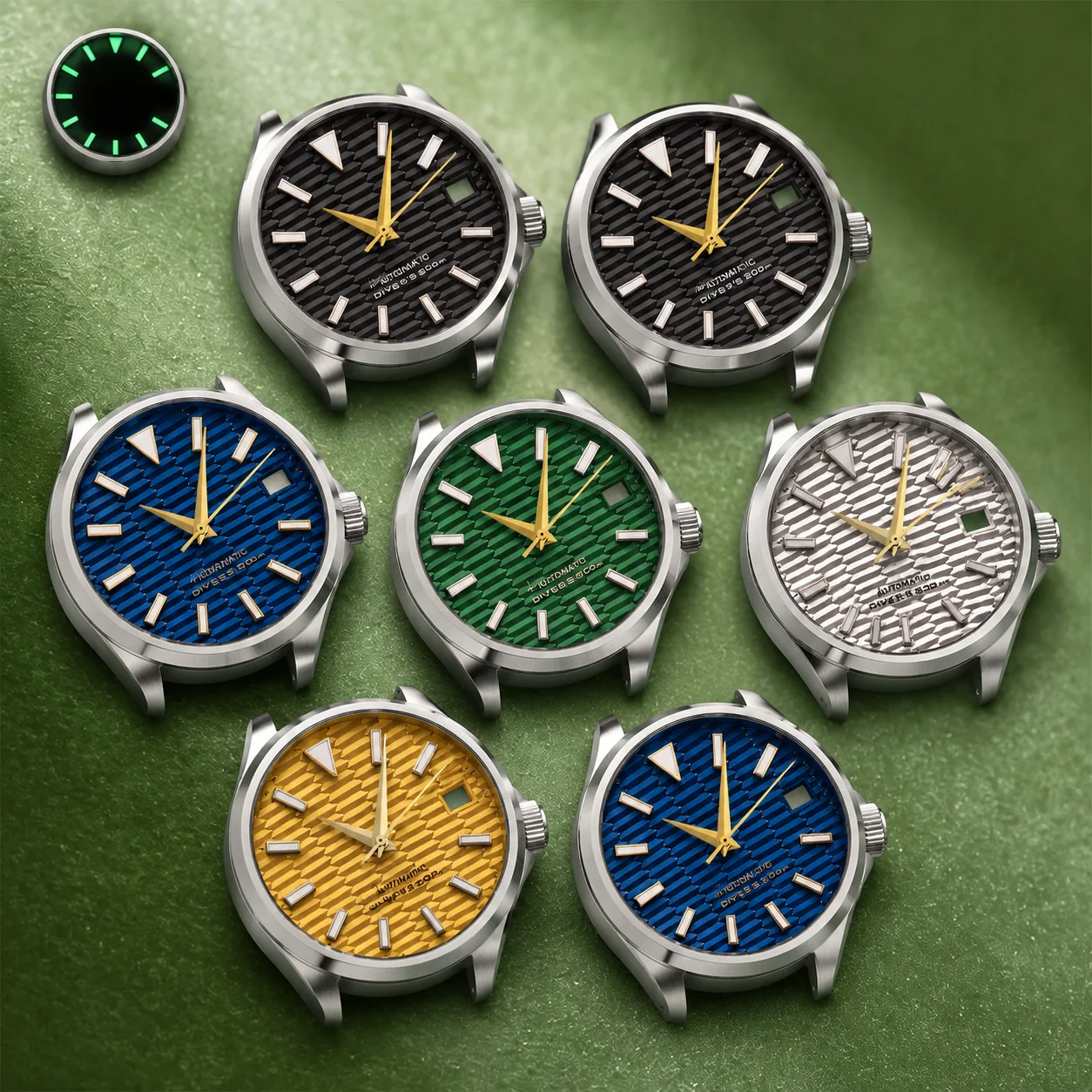 NH S Logo 28.5mm Slope Dial NH36/NH35 Movements Green Luminous Watches for men Watch Modification Accessories Screen Protectors
NH S Logo 28.5mm Slope Dial NH36/NH35 Movements Green Luminous Watches for men Watch Modification Accessories Screen Protectors