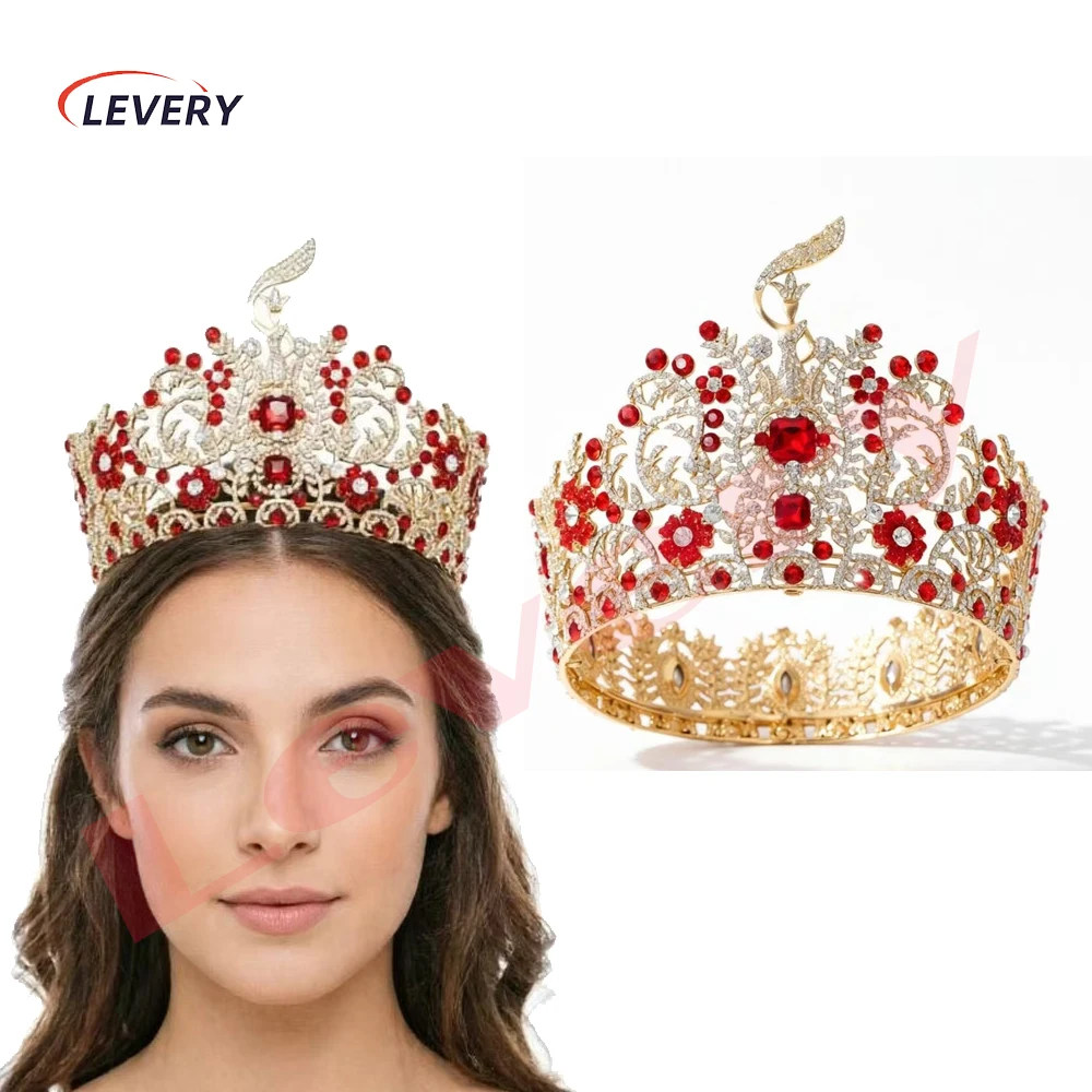 Levery 2026 Gold Pageant Royal King Crown and Prince Tiara, Full Round Medieval Crown with Rhinestones for Birthday Party Cospla
Levery 2026 Gold Pageant Royal King Crown and Prince Tiara, Full Round Medieval Crown with Rhinestones for Birthday Party Cospla