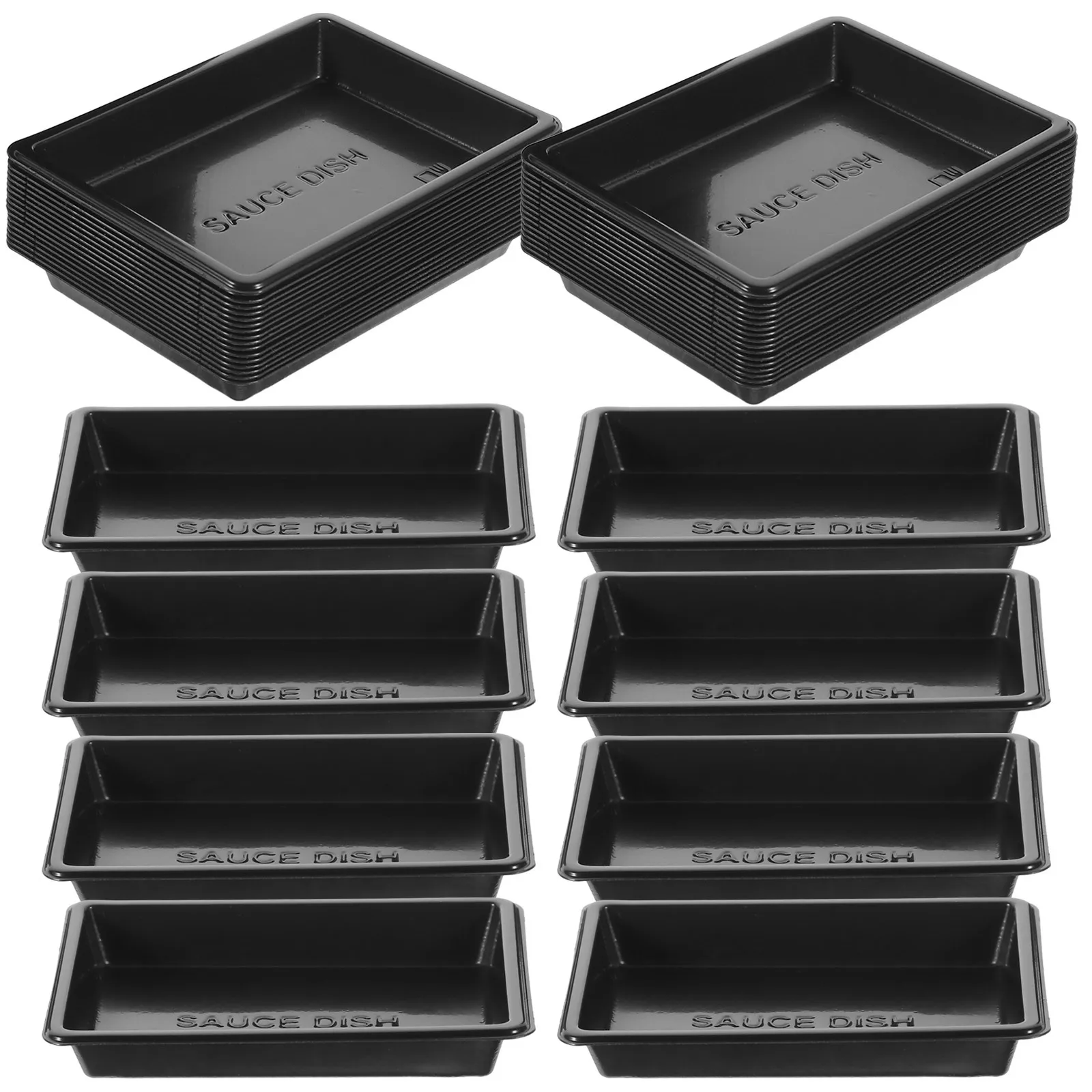 100Pcs Plastic Disposable Black Sushi Sauce Seasoning Dishes for Soy Sauce Condiments Party Catering Use Dishes
100Pcs Plastic Disposable Black Sushi Sauce Seasoning Dishes for Soy Sauce Condiments Party Catering Use Dishes