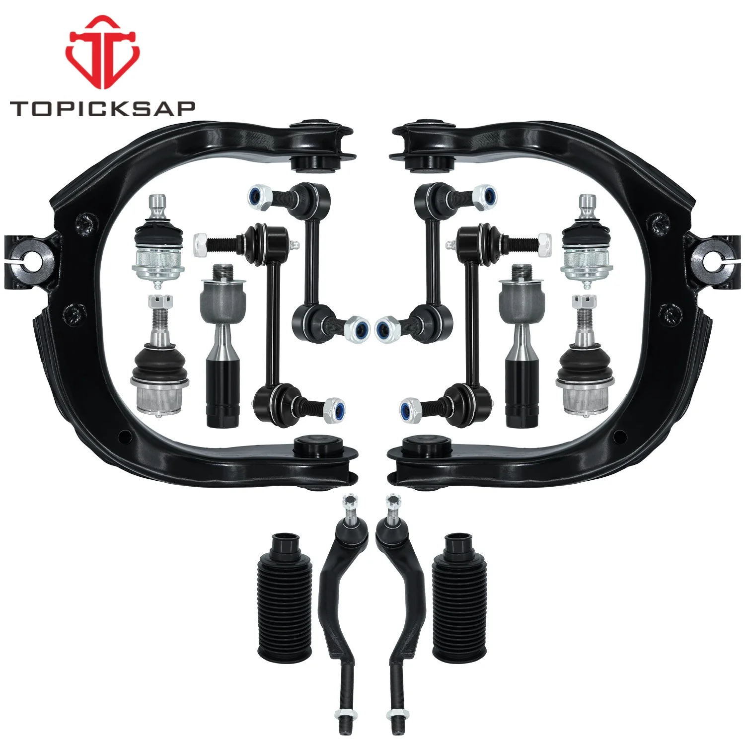TOPICKSAP 16pcs Front Upper Lower Control Arm Sway Bar Kit for Buick Rainier Chevrolet GMC Isuzu 2004-2007 K640294 K640293
TOPICKSAP 16pcs Front Upper Lower Control Arm Sway Bar Kit for Buick Rainier Chevrolet GMC Isuzu 2004-2007 K640294 K640293
