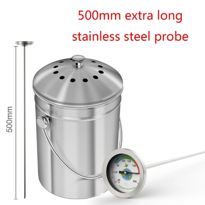 50cm Stainless Steel Compost Soil Thermometer Measuring Garden Yard 40-180℉ Dial Temperature
50cm Stainless Steel Compost Soil Thermometer Measuring Garden Yard 40-180℉ Dial Temperature