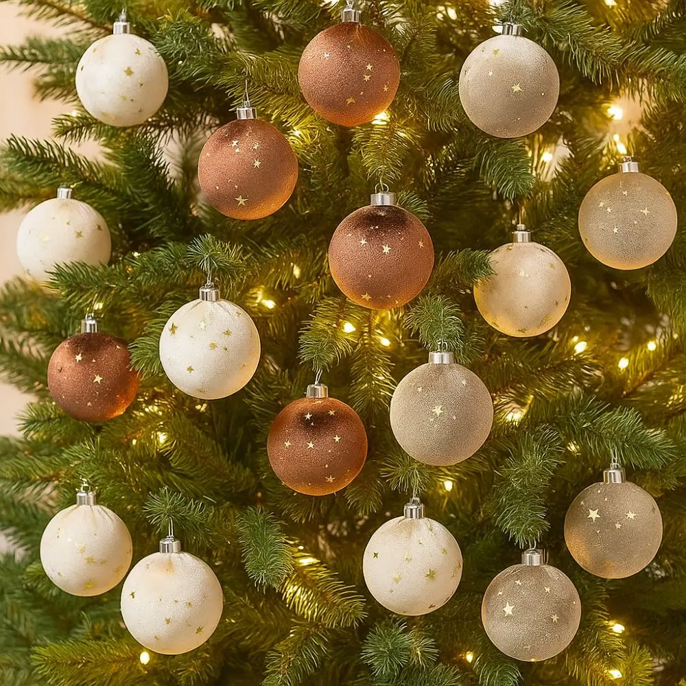 15pcs 8cm Christmas Ball Pendant Shatterproof Flocking Christmas Hanging Balls Reusable Velvet Christmas Tree Pendant Kid Gift 
15pcs 8cm Christmas Ball Pendant Shatterproof Flocking Christmas Hanging Balls Reusable Velvet Christmas Tree Pendant Kid Gift