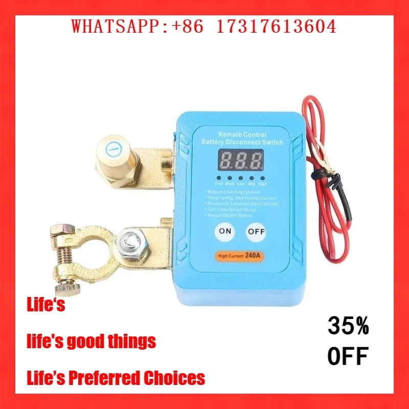 12V Car Battery Disconnect Switch Remote Manual Anti Leakage Smart Breaker
12V Car Battery Disconnect Switch Remote Manual Anti Leakage Smart Breaker