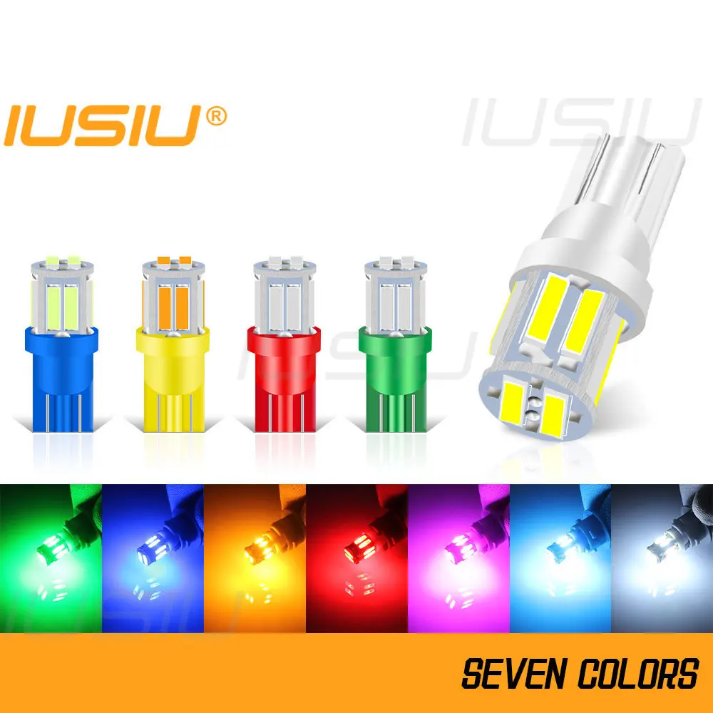 IUSIU 4PCS 194 Led Bulb T10 W5W 501 Car Interior Parking Light License Plate Door Reading Side Marker Dome Signal Lamp Red Amber
IUSIU 4PCS 194 Led Bulb T10 W5W 501 Car Interior Parking Light License Plate Door Reading Side Marker Dome Signal Lamp Red Amber