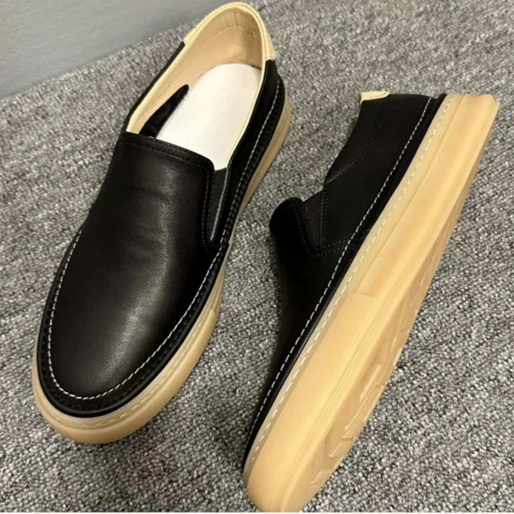 QHCCID Men's Handmade cow Leather Shoes Comfortable soft cowhide Loafers Flat Shoes soft cowhide Men's
QHCCID Men's Handmade cow Leather Shoes Comfortable soft cowhide Loafers Flat Shoes soft cowhide Men's