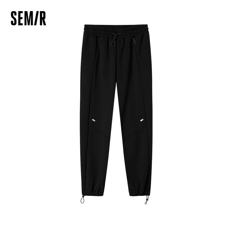 Semir 2023 Women Pants Spring Autumn New Elastic Waist Beamed Pants Black Loose Sports Pants Personality for Ladies
Semir 2023 Women Pants Spring Autumn New Elastic Waist Beamed Pants Black Loose Sports Pants Personality for Ladies