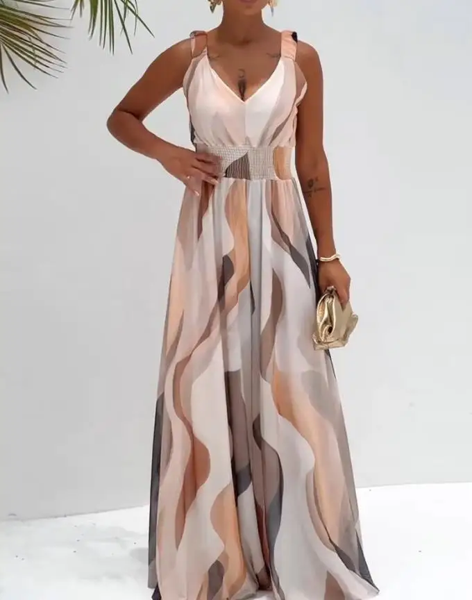 Jumpsuit Women 2025 Summer Fashion Colorblock V-Neck Ruched Strap Sleeveless Long Jumpsuit Casual Waist Shirred Wide Leg Romper
Jumpsuit Women 2025 Summer Fashion Colorblock V-Neck Ruched Strap Sleeveless Long Jumpsuit Casual Waist Shirred Wide Leg Romper