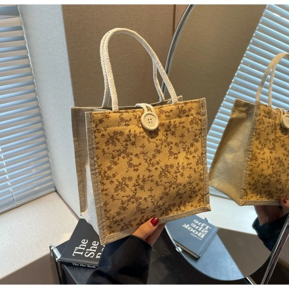 Fashion Floral Print Handheld Bag Versatile Casual Tote Bag Portable Commuting Bag Women
Fashion Floral Print Handheld Bag Versatile Casual Tote Bag Portable Commuting Bag Women